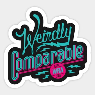 Weirdly Comparable design by J. Gonzo Sticker